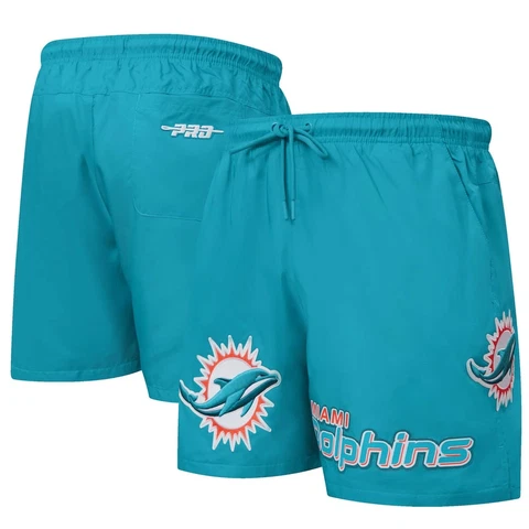 New Miami Dolphins National Football League Men Blue Shorts Size:S-3XL Cover
