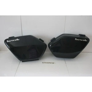 577097M090 COPPIA BORSE LATERALI PIAGGIO BEVERLY 125 200 1998 2003 NERO 94 - Picture 1 of 2