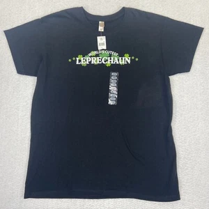 New World’s Cutest Leprechaun T-Shirt Women’s Large St Patrick’s Day Black NWT - Picture 1 of 10
