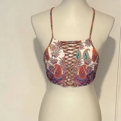 Nanette Lepore Gypsy Queen Paisley Halter TOP - Size S. - Image 1 of 4