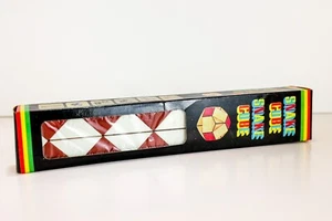 Vintage 1980s Rubik Snake Cube Puzzle Red & White In Original Box - Picture 1 of 3