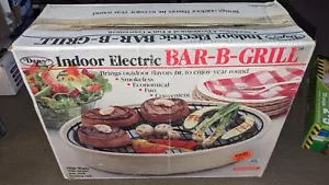 Vintage DAZEY Indoor Smokeless BBQ Grill 1100 Watt Model DSG 130 BRAND NEW - Picture 1 of 7
