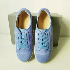 Vionic Jean Suede Sneakers Slip On Low Top Flats Periwinkle Blue Size 8.5 - Picture 1 of 4