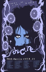 the cure world tour 2023 Poster 11 X 17 Framed - Picture 1 of 2