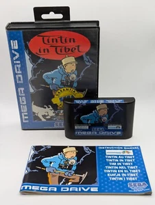 Tintin in Tibet | Sega Mega Drive | Complete - CIB | US SELLER | PAL EXCLUSIVE - Picture 1 of 6