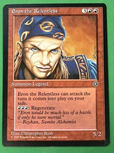 Magic: The Gathering Homelands MTG CCG ERON THE RELENTLESS Summon Legend NM - Picture 1 of 6