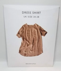 Dress Shirt Sewing Pattern by Merchant & Mills (UK Size 20-28) - Picture 1 of 2