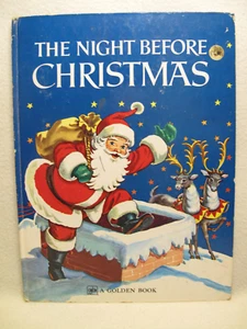 THE NIGHT BEFORE CHRISTMAS Clement C Moore BIG Golden Book HC 1979 ~ 16. Druck - Bild 1 von 23