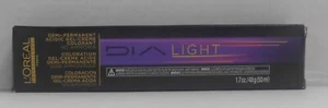 New Pkg LOREAL DIALIGHT Acidic Demi-Permanent Gel Hair Color (Black Box) 1.7 oz. - Picture 1 of 3