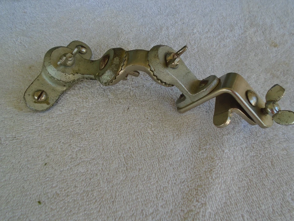 VINTAGE 1940's LEEDY BASS HOOP HEAVY DUTY RATCHET TOM TOM HOLDER DOUBLE LINK-VG! - Image 1 of 4