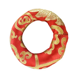 Buddhistischen Schüssel Pad Nepal Schüssel Kissen Seide Runde Kissen Ring Satin - Bild 1 von 12