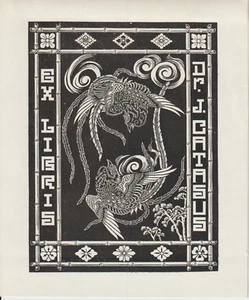 Ex-Libris Dr. JOATASUS (Vögel) - Bild 1 von 1