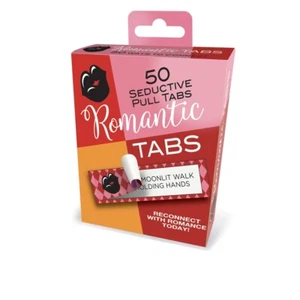 Romantic Tabs 50 Seductive Pull Tabs Couples Foreplay Activities Game - Picture 1 of 3