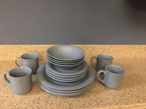 Mount Clemens Keramik Steinzeug ~ Blue Slate ~ Softones ~ 1989 ~ originalverpackt - Bild 1 von 10