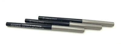 Lot of 3: Clinique Quickliner For Eyes Intense Eyeliner ~ 01 Intense Black - Image 1 of 3