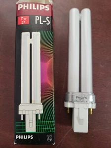 Philips PL-S 7W Bulb Display Case Food Case Lamp with G23 Glow Switch - Picture 1 of 3