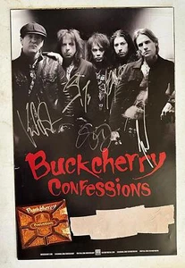 BUCKCHERRY CONFESSIONS 2013 SIGNED X5 ORIGINAL PROMO POSTER  - Picture 1 of 2