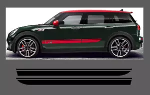 Adatto per Mini Clubman (F54) Set di decalcomanie grafiche a 15 strisce laterali. Non OE. Cooper. All4 - Foto 1 di 2