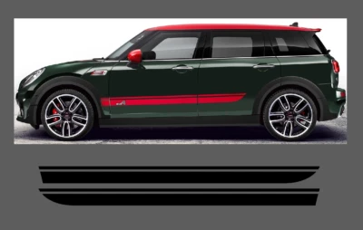 Adatto per Mini Clubman (F54) Set di decalcomanie grafiche a 15 strisce laterali. Non OE. Cooper. All4 - Immagine 1 di 2