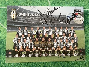 Poster cartone ufficiale JUVENTUS calcio 2000 2001 con autografi collezione - Imagen 1 de 6