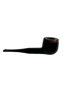 Vintage THE PIPE Smoking Pipe Orange Stripe Black Clolor SUPER RARE - Picture 1 of 11