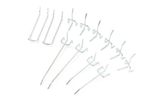 12-teiliger Hakensatz für Werkzeugwand mit 25 mm Abstand - Bild 1 von 2