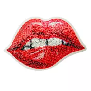 Aufbügler ♥ Bügelmotiv♥Applikation Patch♥ Mund Lippen Aufnäher Pailletten ♥NEU - Picture 1 of 2