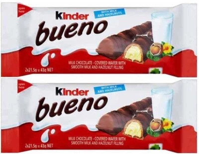 Kinder Bueno Chocolate Bar Hazelnut Chocolate/White - 1p 10p 30p 60p 90p 120p - image 1 of 4
