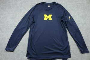 Michigan Wolverines Shirt Herren Large NCAA Basketball Langarm Jordan Dri Fit - Bild 1 von 11