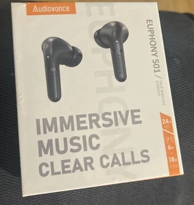 New Sealed - Euphony 501 Bluetooth Wireless Earbuds, Noise Cancelling - Picture 1 of 4