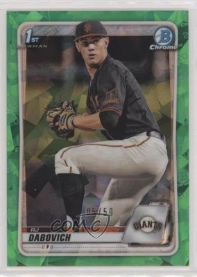 2020 Bowman Chrome Draft Sapphire Edition Green /50 RJ Dabovich #BD-148 - Image 1 of 2