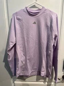 $ 60 Adidas Herren Kompression Langarm T-Shirt helllila Größe Large IZ1478 - Bild 1 von 3