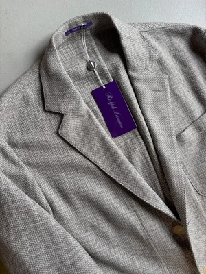NWT Ralph Lauren Purple Label Positano Jacket Blazer Size 40 Wool Linen Cotton - Image 1 of 4