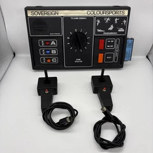 Sovereign Coloursports Computer Games Console With Analogue Controllers! Rare! - Picture 1 of 24