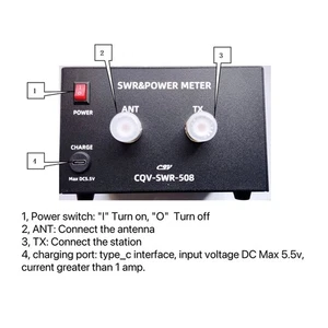 200W VSWR Messgerät mit Softshellkoffer und langer Akkulaufzeit für einfachen - Picture 1 of 12