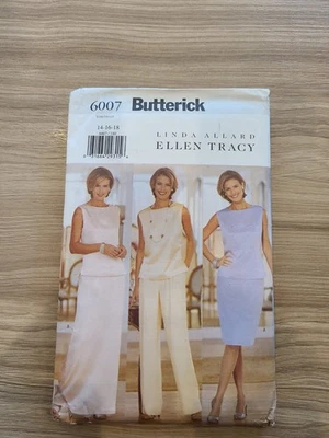 Butterick 6007 - Linda Allard Ellen Tracy - Designers Sizes 14-16-18 - Image 1 of 3