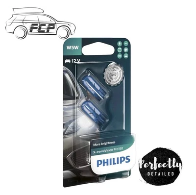 Philips X-tremeVision Pro150 Xtreme Vision Pro 150 Car Headlight Bulbs W5W Twin - Image 1 of 3