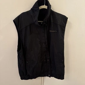 Descente Men's Vintage Ski Full Zip Vest Black Size L Great Condition - Picture 1 of 8