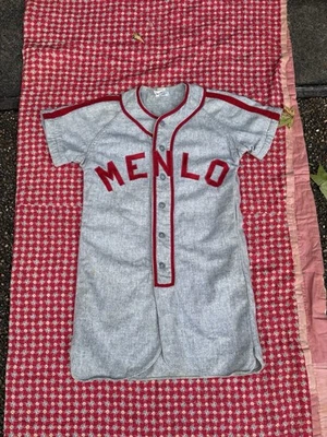 1930s-1940s Baseball Jersey Made By Hopskin Sporting Goods Super Clean Sz Small - Image 1 of 4