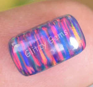 Untreated Natural Black Fire Opal Play Of Color 2.60 Ct Cabo Certified Gemstone - Picture 1 of 7