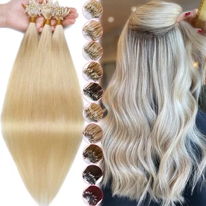 CLEARANCE Micro Loop Ring Beads Russian Remy Human Hair Extensions Pre-Bonded - Picture 1 of 36