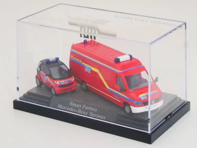 Busch 49933 Smart Sprinter Anniversary Fire Brigade Tum Munich Boxed 1704-14-46 - Image 1 of 4