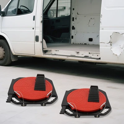 2pcs Wheel Adjustment Swivel Plates Wheel Alignment Turntables 360° Rotatable - Image 1 of 4