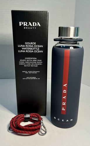 Prada Beauty Luna Rossa Screw-Top & Handle 16 oz Water Bottle In