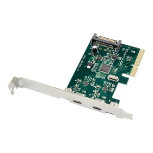 PCIE 4X Expansion Card PCI-E to USB 3.1 Type C Dual Port Adapter Module - Afbeelding 1 van 6