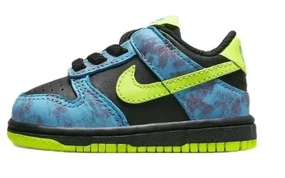 Nike Dunk Low SE 2 multicolor/voltio negro para niños pequeños (DV1697 900) Foto 1 de 4