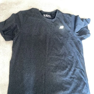 New Balance Dark Grey Heather Tech Kurzarm Shirt Gr. XL - Bild 1 von 4