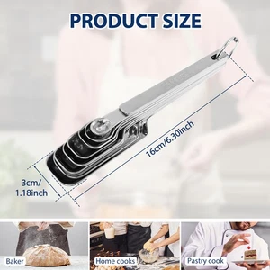 2Set Spice Measuring Spoon Set Stainless Steel Ingredient Measuring Spoon dgRpP - Picture 1 of 11