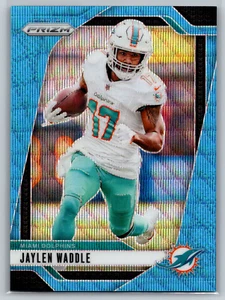 Jaylen Waddle 2024 Panini Prizm Blue Wave Prizm/230 #178 Miami Dolphins - Imagen 1 de 2