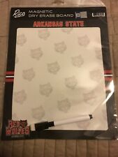 Arkansas State University ASU Redwolves Dry Erase Board W/ Eraser! Made In USA!